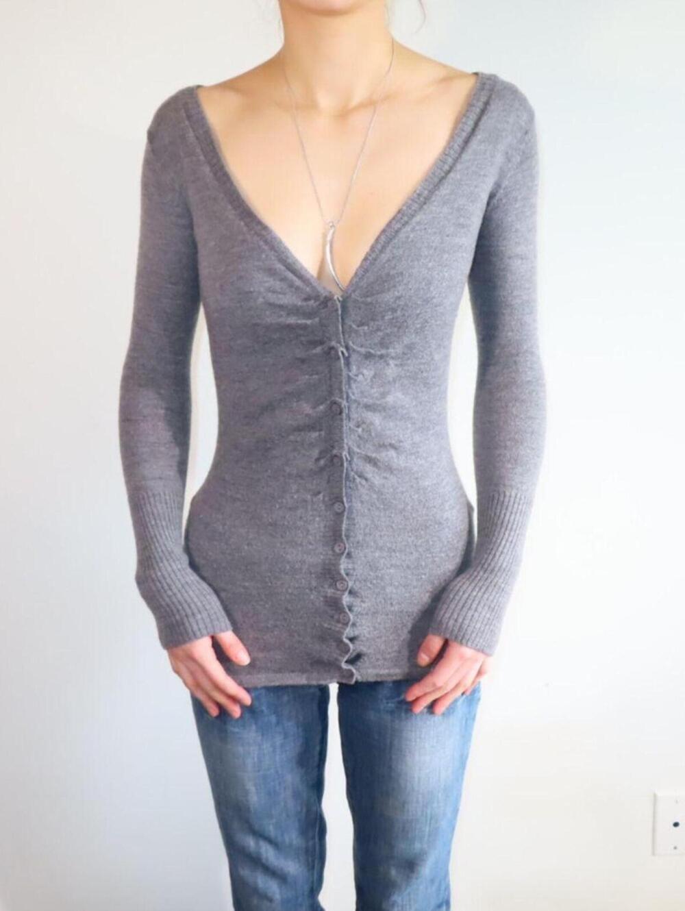 Susana Monaco Women's Grey Cardigan